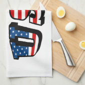 Alabama Afbeelding en Amerikaanse vlag Theedoek (Quarter Fold)