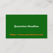 Alabama Afbeelding en Amerikaanse vlag Visitekaartje (Achterkant)