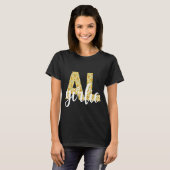 Alabama AL Girl State Pride Simply Sunflower Monog T-shirt (Voorkant volledig)