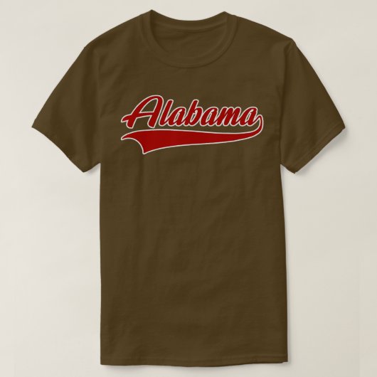 Alabama AL Throwback Design Classic T-shirt (Design voorkant)