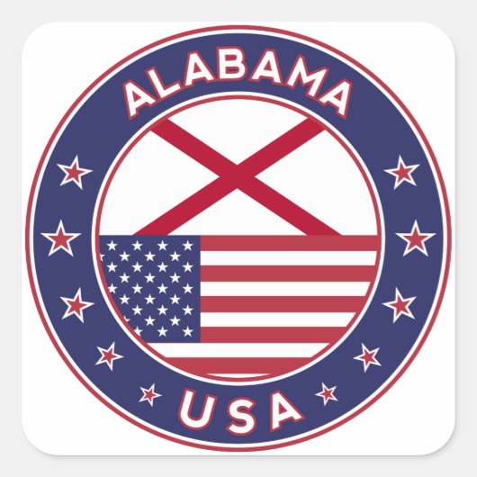 Alabama, Alabama t-shirt, sticker Alabama, (Voorkant)