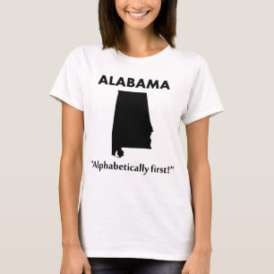 Alabama - Alfabetisch Eerste T-shirt