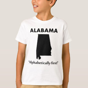 Alabama - Alfabetisch Eerste T-shirt