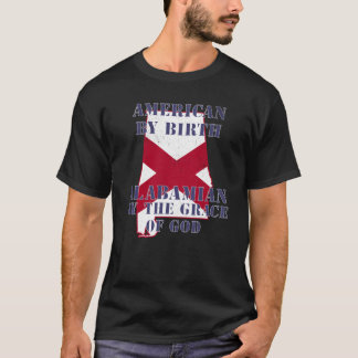 Alabama Amerikaan van geboorte Alabamian door de g T-shirt