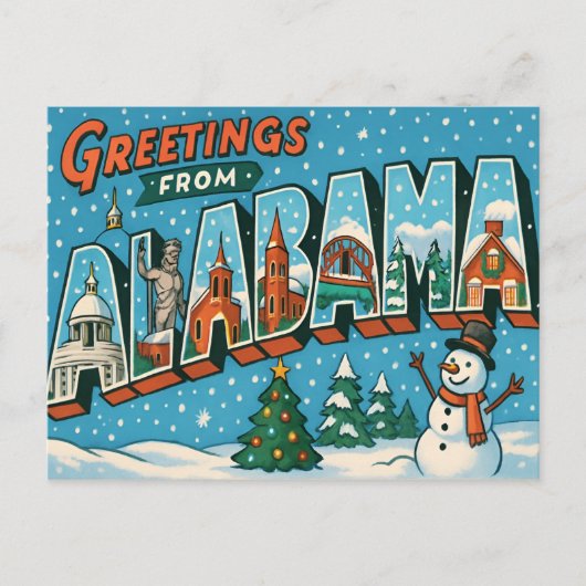 ALABAMA Ansichtkaart Briefkaart (Voorkant)