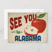 Alabama Apple - Vintage Travel Briefkaart (Voorkant / Achterkant)