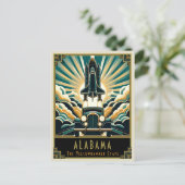 Alabama | Art. Deco Briefkaart (Staand voorkant)