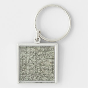 Alabama Atlas Map Sleutelhanger