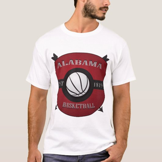 Alabama Basketball Shield Logo T-shirt (Voorkant)