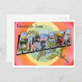 Alabama  Big Letters Briefkaart (Voorkant / Achterkant)