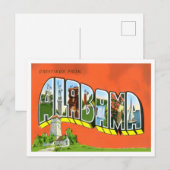 Alabama  Big Letters Briefkaart (Voorkant / Achterkant)