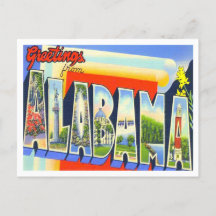 Alabama Big Letters Briefkaart
