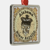Alabama Biker  Metalen Ornament (Rechts)