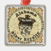 Alabama Biker  Metalen Ornament (Voorkant)