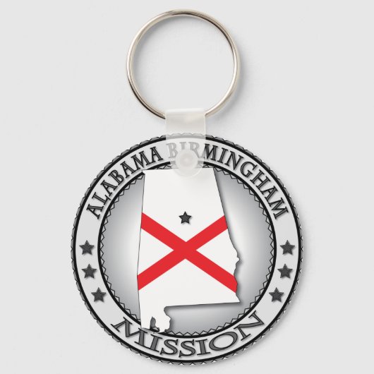 Alabama Birmingham LDS Mission Gifts Sleutelhanger (Voorkant)