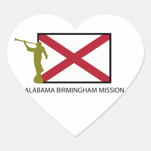 ALABAMA BIRMINGHAM MISSION LDS CTR HART STICKER (Voorkant)