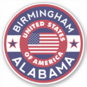 Alabama, BIRMINGHAM Sticker (Voorkant)