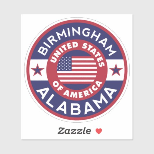 Alabama, BIRMINGHAM Sticker (Vel)