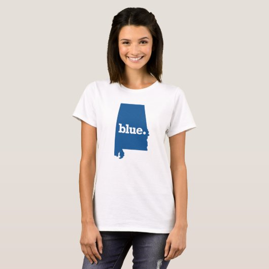 ALABAMA BLUE STATE T-SHIRT (Voorkant volledig)