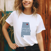 Alabama Born en Raised | State-kaart bewerkbare kl Trui