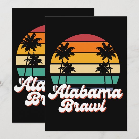 Alabama Brawl Kaart (Voorkant / Achterkant)