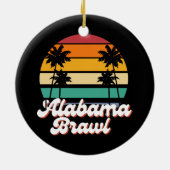 Alabama Brawl Keramisch Ornament (Achterkant)
