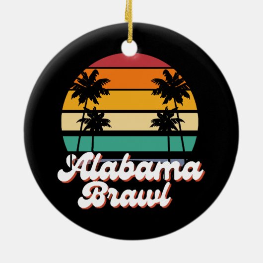 Alabama Brawl Keramisch Ornament (Achterkant)