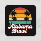 Alabama Brawl Vierkante Visitekaartje (Voorkant)