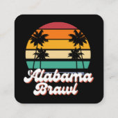 Alabama Brawl Vierkante Visitekaartje (Achterkant)