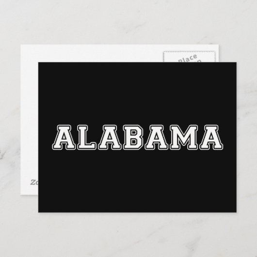 Alabama Briefkaart (Voorkant / Achterkant)