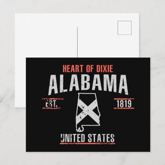 Alabama Briefkaart (Voorkant / Achterkant)