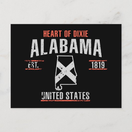 Alabama Briefkaart (Voorkant)