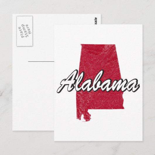 Alabama Briefkaart (Voorkant / Achterkant)