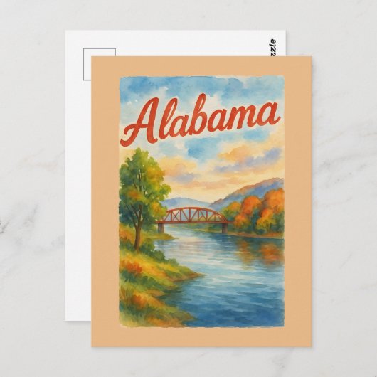 Alabama Briefkaart (Voorkant / Achterkant)