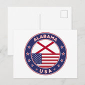 Alabama Briefkaart (Voorkant / Achterkant)