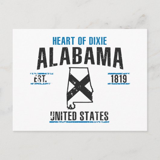 Alabama Briefkaart (Voorkant)
