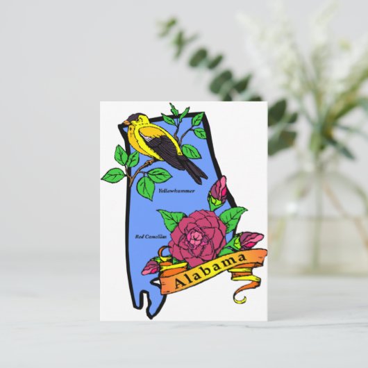 alabama briefkaart (Staand voorkant)