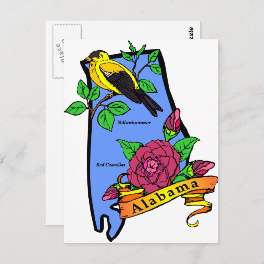 alabama briefkaart (Voorkant / Achterkant)