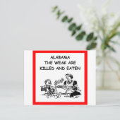 ALABAMA BRIEFKAART (Staand voorkant)