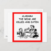 ALABAMA BRIEFKAART (Voorkant / Achterkant)