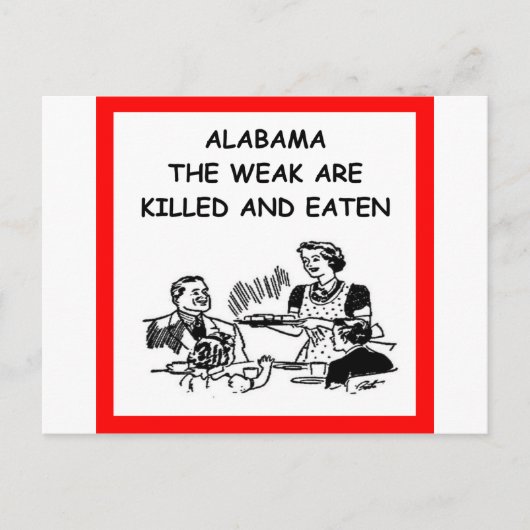 ALABAMA BRIEFKAART (Voorkant)