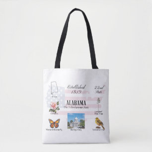 Alabama Briefkaart Geef thema's en oriëntatiepun Tote Bag