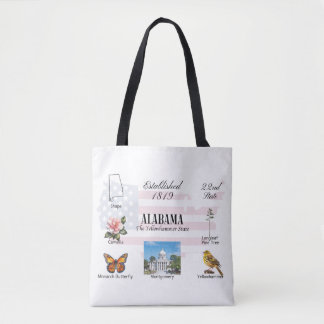 Alabama Briefkaart | Geef thema's en oriëntatiepun Tote Bag