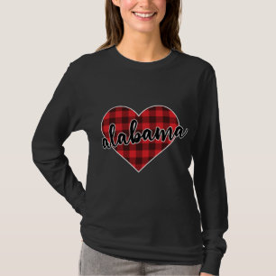 Alabama Buffalo Pset Heart Cozy Winter T-shirt