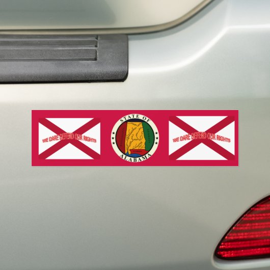 Alabama Bumpersticker (Op auto)