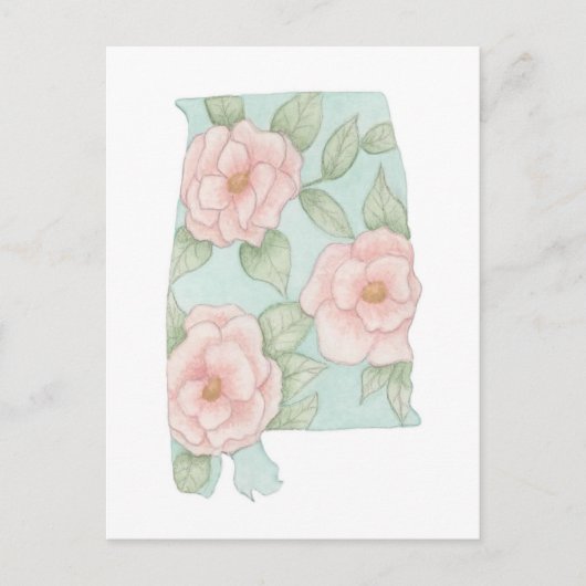 Alabama Camelia's Briefkaart (Voorkant)