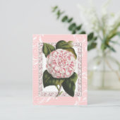 Alabama Camellia Elegant Dinner Party Uitnodiginge Kaart (Staand voorkant)