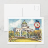 Alabama Capitol met Zegel Briefkaart (Voorkant / Achterkant)