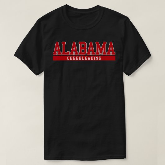 Alabama Cheerleading T-shirt (Design voorkant)