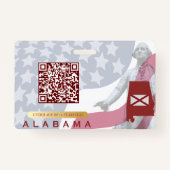 ALABAMA - Child ID Kaart Badge (Achterkant)